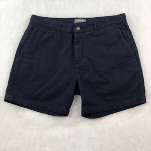 Ash and Erie Mens 33 Navy Blue Cotton Elastane Chino Shorts